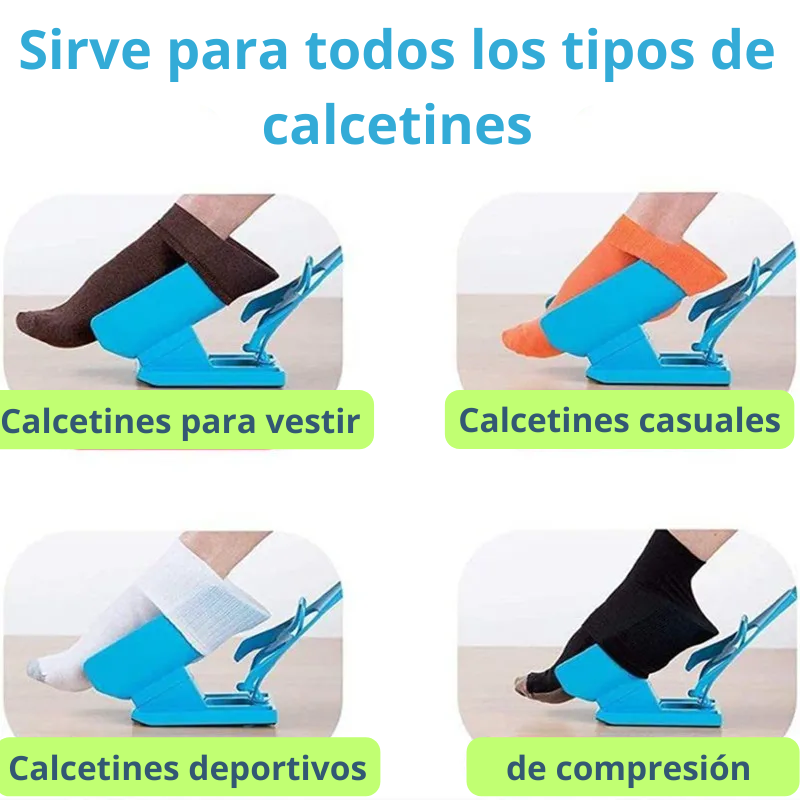 SockEase: Kit Fácil De Poner Y Quitar Calcetines Y Sacar Zapatos, Sin Dolor Sin Doblarse, Estirarse O Apretar