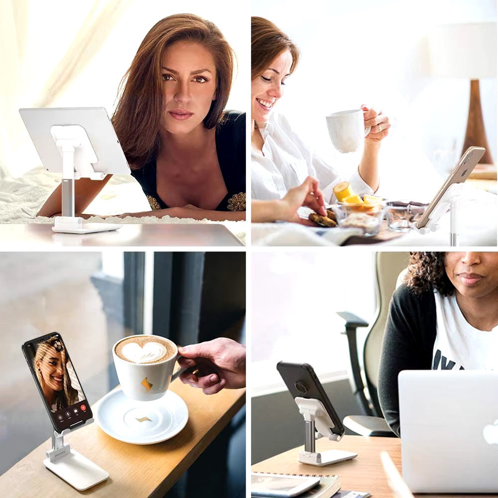 Soporte Plegable Universal para Móviles y Tabletas, Ajustable para iPhone, iPad y Otros Dispositivos