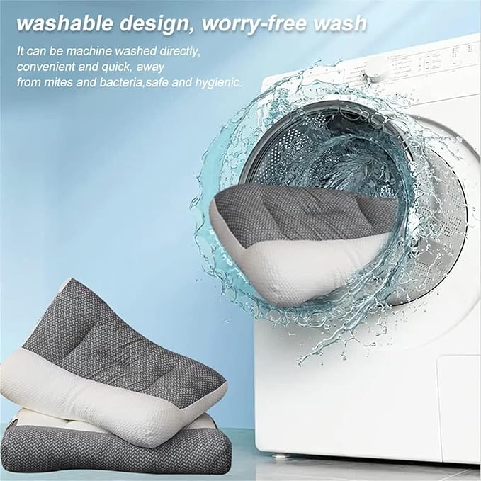 Almohada: la única almohada viscoelástica del mercado con soporte para la curvatura del cuello.