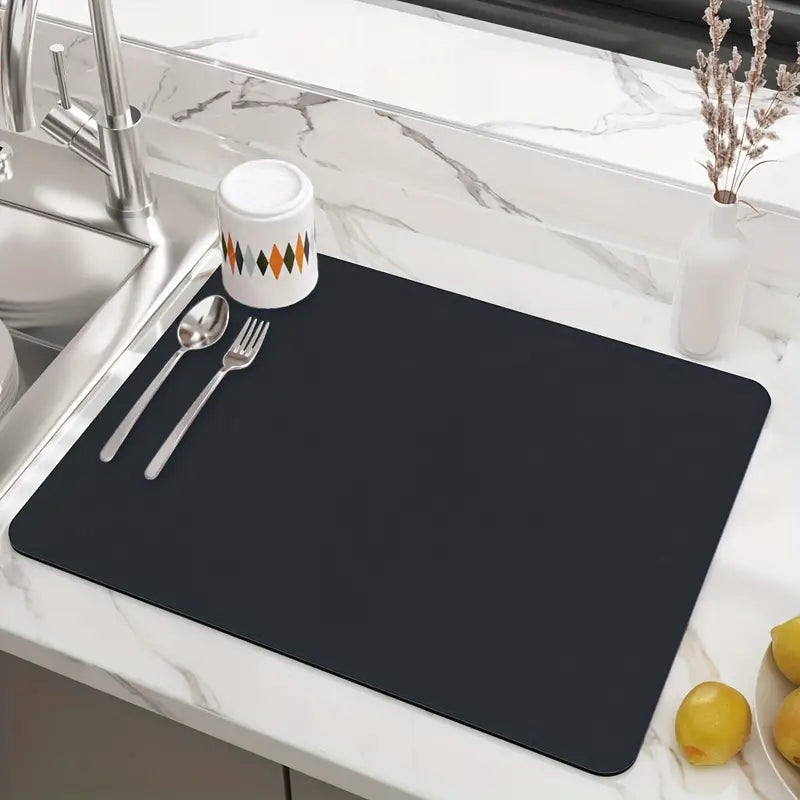 Alfombrilla Escurreplatos, 40 x 50 cm - Súper Absorbente y Antideslizante
