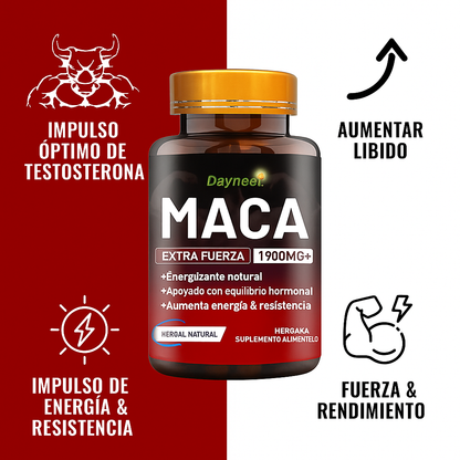 Maca Negra Extra Strength™: 100% Natural (1 Frasco = 1 Mes Completo)