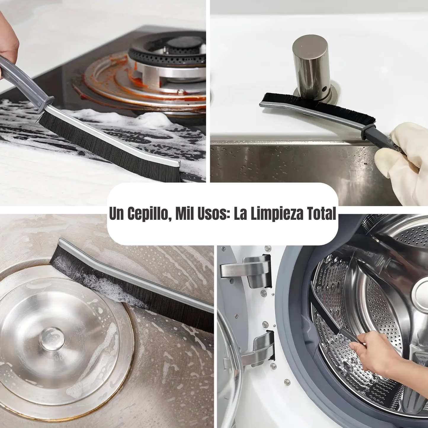 Pack de 6pcs de Cepillo Todo en Uno: Limpieza Fácil y Completa